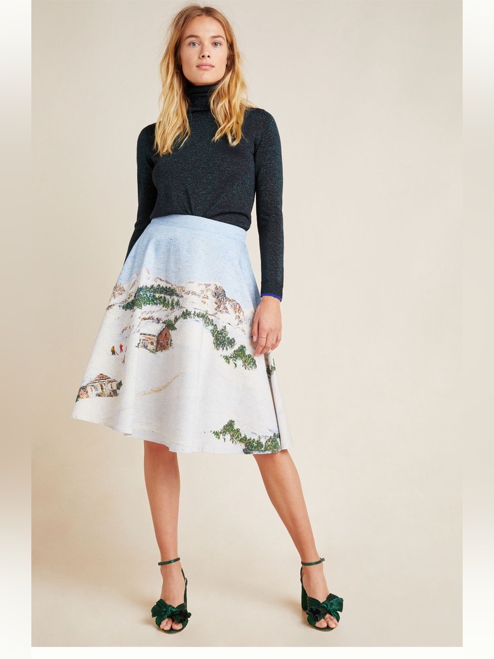 Anthropologie Corey Lynn Calter Wonderland Midi Skirt